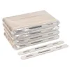 50pcs100 st trä nagelfil Stark tjock pinne 100180 Träbuffertar Fil 180240 GRIT Emery Board Manicure Acrylic Nail Supply 240119