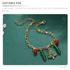 Charm Armband 2 PCS Gift Armband Teen Girls Wrist Christmas Alloy Beaded Charms Miss Women