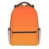 Ryggsäck modern trendig abstrakt gul orange ombre för flickor pojkar solid färg konst resor rucksack dagpack skola bärbar dator