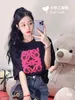 2024 Nieuw T-shirt Trendy Merk Luo Familie Totem Korte mouwen Heren en Dames Dezelfde Stijl Luo Yiwei T-shirt Casual Korte mouwen Trendy Instagram