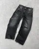 Y2k retro jeans kvinnor män harajuku hip hop mode gotiska rippade stora höga midja baggy jeans denim byxor breda benbyxor 240129