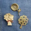 Broches vintage cor dourada flor gato broche pino para mulheres homens elegante buquê casamento noiva acessórios jóias presente