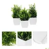 Decoratieve Bloemen Kransen 3 Stuks Nep Bonsai Gesimuleerde Potplant Kantoor Potten Planten Pp Desktop Versieringen Drop Levering Huis Tuin F Otisf