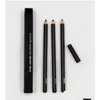Eyeliner Crayon Smolder Eye Kohl svart färg Vattentät blyertspenna med låda Lätt att bära långvarig naturlig kosmetisk makeupfoder Drop Dho6L