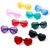 Accessoires de cheveux Mode Plein Air Coeur Enfants Lunettes De Soleil Enfants Rétro Mignon Dessin Animé Lunettes De Soleil Cadre Filles Garçons Bébé UV400 Lunettes