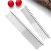 Dog Grooming Stainless Steel Pet Combs Cat Professional Tools Rounded Teeth For Removing Knots S Drop Delivery Home Garden Supplies Dhibc