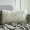 Travesseiro Faux Fur Covers Fluffy Decorativo Lance Macio Pelúcia Fuzzy para Cama Sofá Sofá 30 5