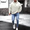 Männer Mit Kapuze Sweatshirt Trend Herbst Lose Sweatshirts Männlichen Casual Top Pullover Sexy Herren Kleidung Plus Größe S-5XL 240124