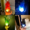 Decorazione per feste Puntelli per decorazioni di Halloween Simulazione Lampada galleggiante per palla di fuoco Luce artificiale per atmosfera di fiamma di fuoco per ruolo cosplay