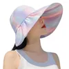 Casquettes de balle plissées Chic vide haut Protection solaire dame chapeau léger femmes casquette Protection du visage approvisionnement extérieur