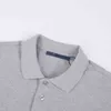 Designer Luxo masculino Tees Polos V V V V V V V Letter Polo Camisa Letter Bordado Lappel Pure Cotton Kittons Casa