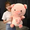 6 sortes mignon cochon en peluche jouets doux en peluche cochon en peluche poupée en forme de U oreiller lit taille coussin pour enfants filles cadeau d'anniversaire 240123