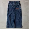 Jeans maschile americano jnco grande tasca boxing cangaroo stampe lavate gamba larga y2k hip hop street street casual jeans per uomo e donna ansima