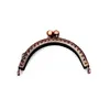 10 PcsLot 85 CM Size Double Bead Semicircular Metal Purse Frame Kiss Clasp Clutch DIY Bag Accessory 240126