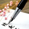 Luxury Brand Duke 600 Fountain Pen Metal Black Double Layer Complex Nib Calligraphy Stationery Office School Supplies 240124