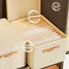 Cloth Quilt Storage Organizer Pp Board Folding Pants Storage Box With Lid Large Capacity Bedroom Cabinet Dustproof Storages Bag 240125