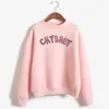 Sudadera con capucha para mujer, sudadera con capucha de bebé llorón, sudadera rosa Kawaii divertida, jerséis de manga larga, abrigos cálidos, ropa de calle Harajuku 240125