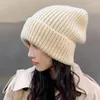 Bérets bonnet pour femmes pour femmes chaudes hiver lâches grandes circonférence tricère tricot chapeaux de la cruelle surdimensionnée de femmes bonnet cadeau de Noël cadeau