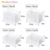 317279120 Grids Earring Earbuds Storage Boxes Acrylic Jewelry Organizer Stackable Nail Art Diamond Display Stand Drawer 240125