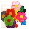 縫製の概念ツール卸売-120pcs異なるスメイルの顔を縫うモチーフアップリケ刺繍の花の花のドロップd dhfpcの刺繍布鉄