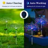 Słoneczne Ścieżki LED Lights Outdoor Waterproof Decor Garden Decor Firework Fairy Solar Lawn Lampa na patio