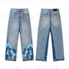 Ch Jeans Designer Make Old Washed Straight Trousers Heart Letter Prints for Women Men Casual Long Style Hearts Purple Jeans Ksubi