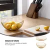 Dinnerware Sets Iron Fruit Basket Kitchen Storage Snack Container Vegetable Egg Hollow Baskets