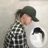 Top kapakları yaz unisex bayan erkek beyzbol şapka ile dreadlocks ile peruk hip hop punk saç motosiklet evrensel kişisel şekil