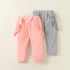 Hosen Born Infant Baby Mädchen 2024 Frühling Sommer Einfarbig Rüschen Lange Hosen Leggings Kleidung 1-5T Sweatpant