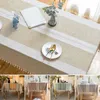 Tafelkleed Bloemstiksel Katoenen stof Wasbaar tafelkleed voor bruiloftsfeest Dineren Banketdecoratie Luxe hoes