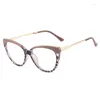 Sonnenbrillenrahmen Mode Cat Eye Optische Gläser Frauen Vintage Klare Linse Brillengestell Rezeptspektakel