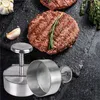 Presse à hamburgers en acier inoxydable 304, presse manuelle pour hamburgers de porc et de bœuf, moule pour gril, plaque chauffante, outil pour viande, 240125