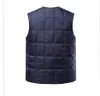 2024 Piumini d'anatra bianchi Gilet da uomo Inverno caldo senza maniche con scollo a V Solido più spesso Gilet leggero Giacca Moda Casual Gilet maschile 240125