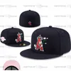 2024 Męskie baseball pełne zamknięte czapki sf list Ed Brown Color Bone New Boston Patched Black Atlanta Peachtree Sport Hats World Series Fe7-018