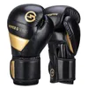 Gants de boxe en cuir de haute qualité, résistants à l'usure et respirants, pour l'entraînement Sanda, gants de Combat de protection épais 240131