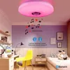 Moderna taklampor RGB Dimning Home Lighting App Bluetooth Music Light 42W 60W Smart Taklampor med fjärrkontroll AC220V