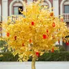 Decorative Flowers Simulated Golden Banyan Tree Money Wealth Shopping Mall El Year's Wish Red Envelope