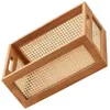 Dekorativer Korb, Buchaufbewahrung, gewebte Körbe für Aufbewahrungskorb, Organisation, Kinderzimmer, Schlafzimmer, Rattan, Badezimmer 240131