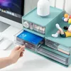 Stackable Desktop Storage Drawer Multilayer Office Stationery A4 Paper Document Organizer Cosmetics Box Type 240125