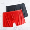 Unterhosen 2 stücke Hohe Qualität Männer Boxershorts Eis Seide Glatte Ultradünne Unterwäsche Atmungsaktive Komfort Nahtlose Boxer Höschen Männlich