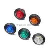 Other Signal Lights Car 24Vled Light Truck Edge Indicator Colorf Crystal Drop Delivery Mobiles Motorcycles Lighting Accessories Dhd7G