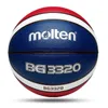 Molten Basketball Ball Officiell storlek 765 PU Högkvalitativ utomhus inomhusmatch Training Men Women Baloncesto 240131