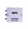 Доставка Mini AV в конвертер RCA Композитное видео или сигналы в сигналы Конвертер AV2HDMI для TVMonitor5850009