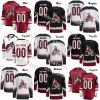 Maillot de hockey Maillots des Coyotes de l'Arizona 9 Clayton Keller 8 Nick Schmaltz 72 Travis Boyd 4 Juuso Valimaki 36 Christian Fischer 11 Dylan Guenther 22 Jack McBain 38 Liam