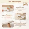 Baby Aeolian Bells Rattle Montessori Educational Toys Children Musical Kids Drum kit Music Table Wooden Instruments 240131