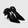 Pumps Elegante Frauen 659 Frau Heeled Schuhe High Heels Kleid Schwarz Strassstiletto Korean Sexy Nackt Party Trendyol 240125