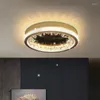 Chandeliers Magic Mirror Round With Three Colors LED Lights And 3 Effect Mode Wall-Mounted Living Rooms Home Decor Pendent Lamps