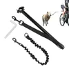 Hundhalsar Bicycle Walker Valp Traction Rep Pet Walking L-ESH Bike Chain Dra utomhus Säker justerbar husdjur Remsmaterial