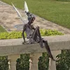 Garden Decorations Sitting Fairy Figurine Tudor Decor Decorativ Resin Material Statue With Wing Outdoor Art Sculpture For Home