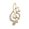 Broscher brosch kvinnor elegant musik anmärkning pärla charm smycken mode temperament klänning dekoration tillbehör